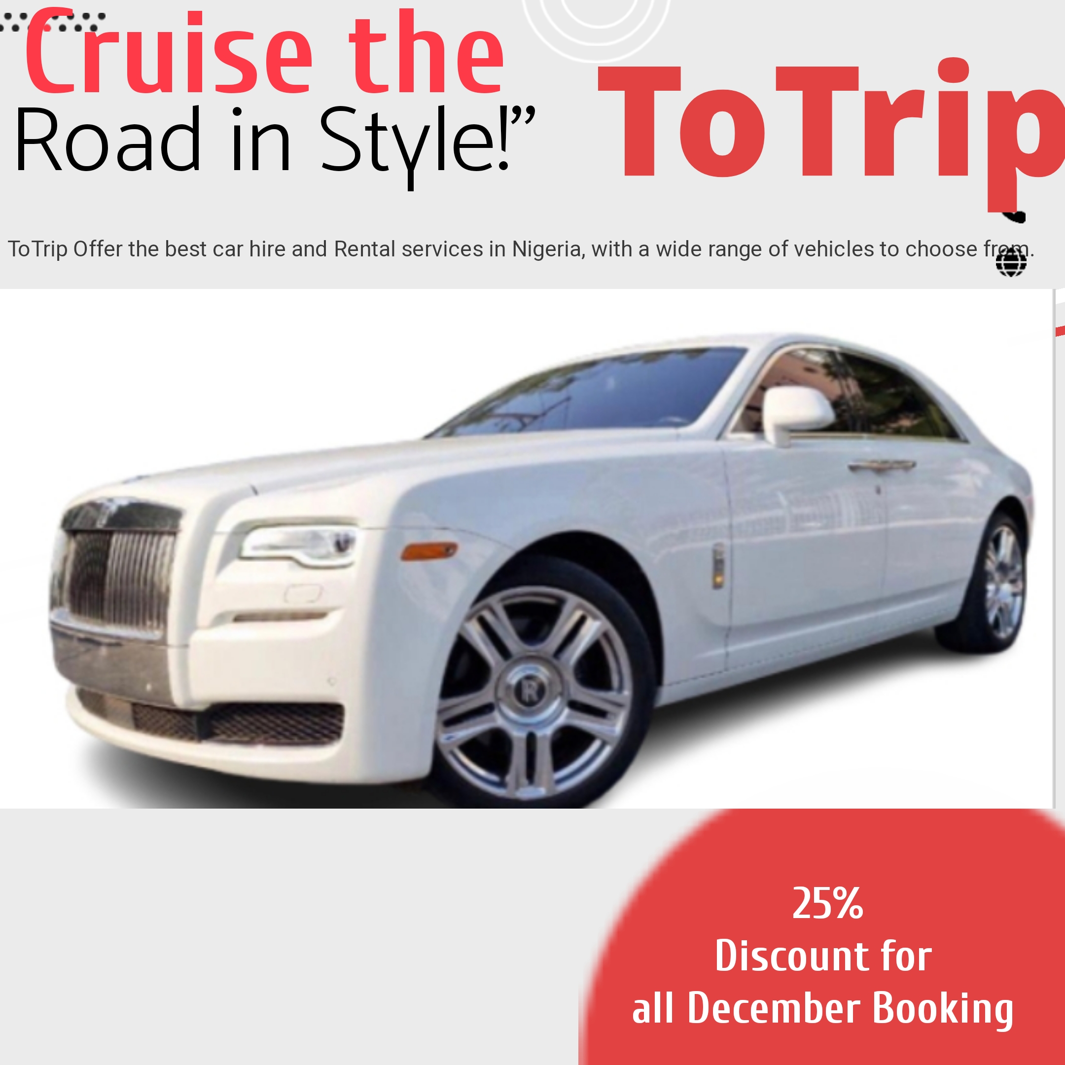 ToTrip;Roll Royce ToTrip: Roll Royce for car hire
